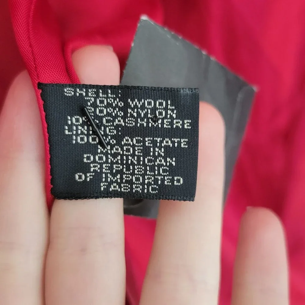 Express Red wool / nylon / cashmere jacket - Picture 11 of 14